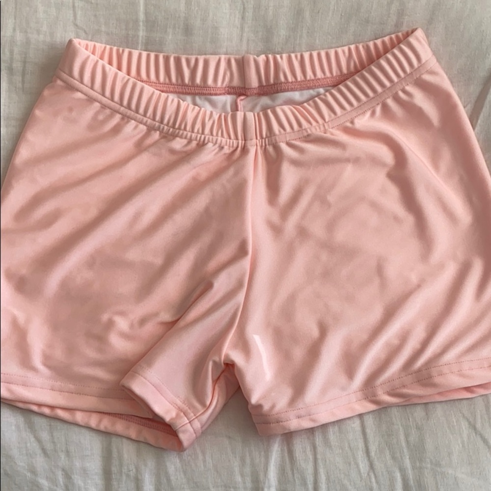 NWOT Baby Pink Lycra Booty Shorts